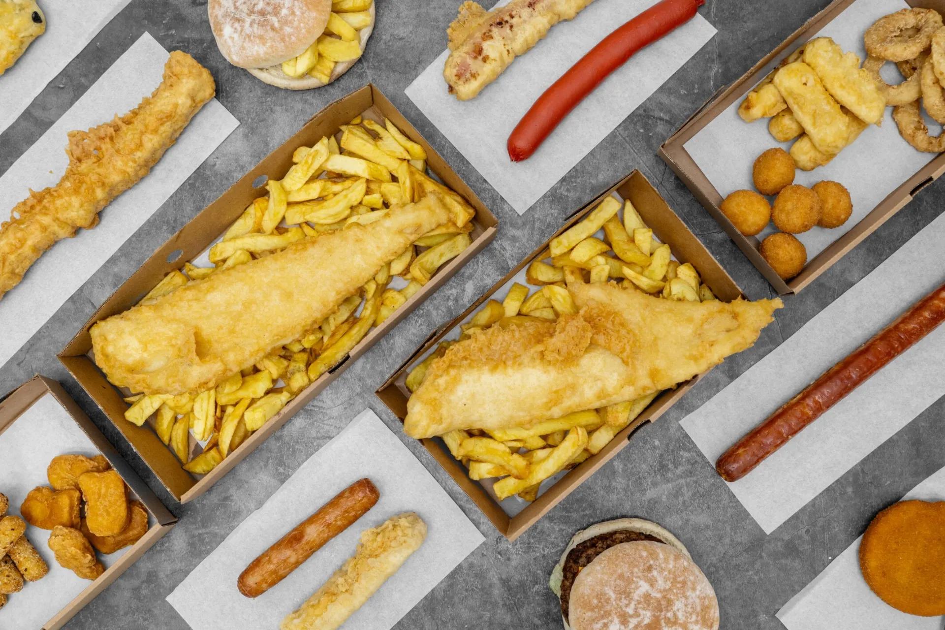 Delicious fish and chips
